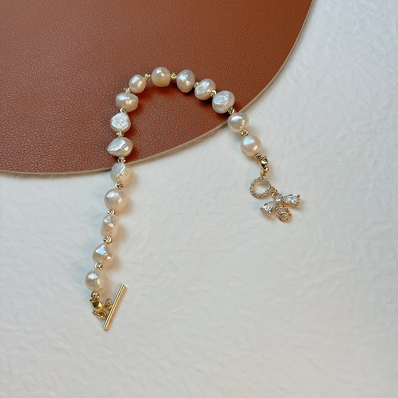 Korean cute brand beaded bracelet from pearl