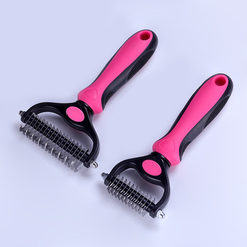 Pet comb deknotting rake, single-sided hair removal comb, double-sided deknotting comb, cat hair removal and deknotting knife wholesale