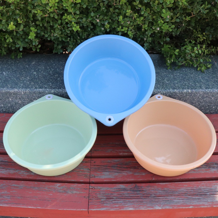 加厚塑料可挂钩收纳盆 可悬挂洗菜洗水果盆和面盆 儿童洗衣洗澡盆