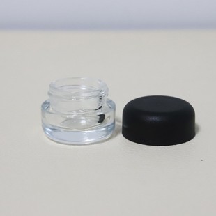5g Thick Bottom Round Eye Cream Bottle Smoke Cream Bottle Children's Cover Bottle Hemp Glass Bottle