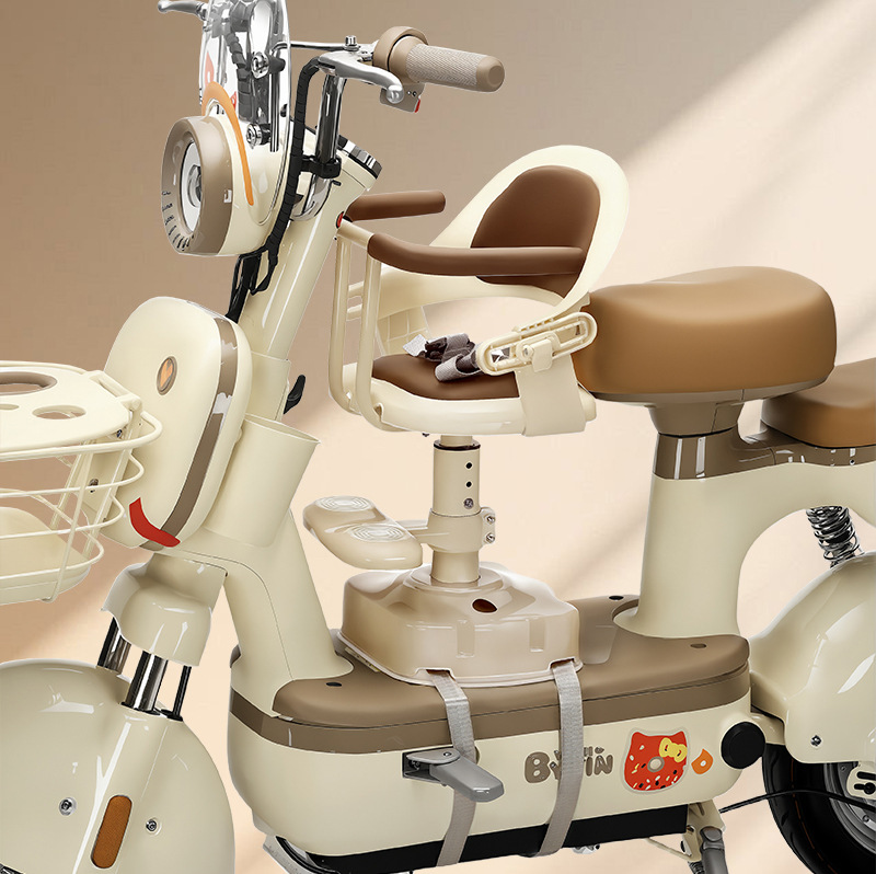 New Electric Vehicle Child Seat with Front-Mounted Pedal, Battery-Powered, Suitable for Babies and Infants, Can Be Used as a Seat or a Stool, with Adjustable Height