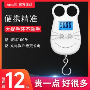 Portable weighing precision portable electronic scale 50kg small household mini weighing luggage scale shopping spring scale