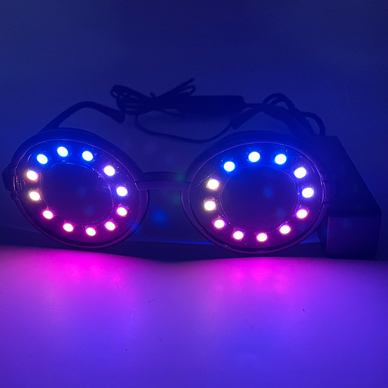 #588 螺旋LED眼镜(APP蓝牙控制)