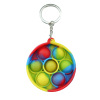 Destroyed pioneer key ring cross -border finger bubble silicone suspension Fidget Simple dimple toY