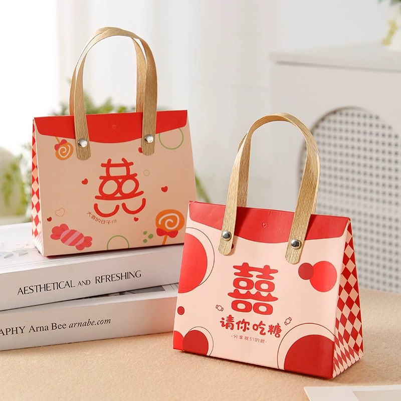 Творческая Пряжка портативная 2024 Новая Свадебная коробка конфет Китайский стиль Свадебная коробка конфет Свадебная сумка