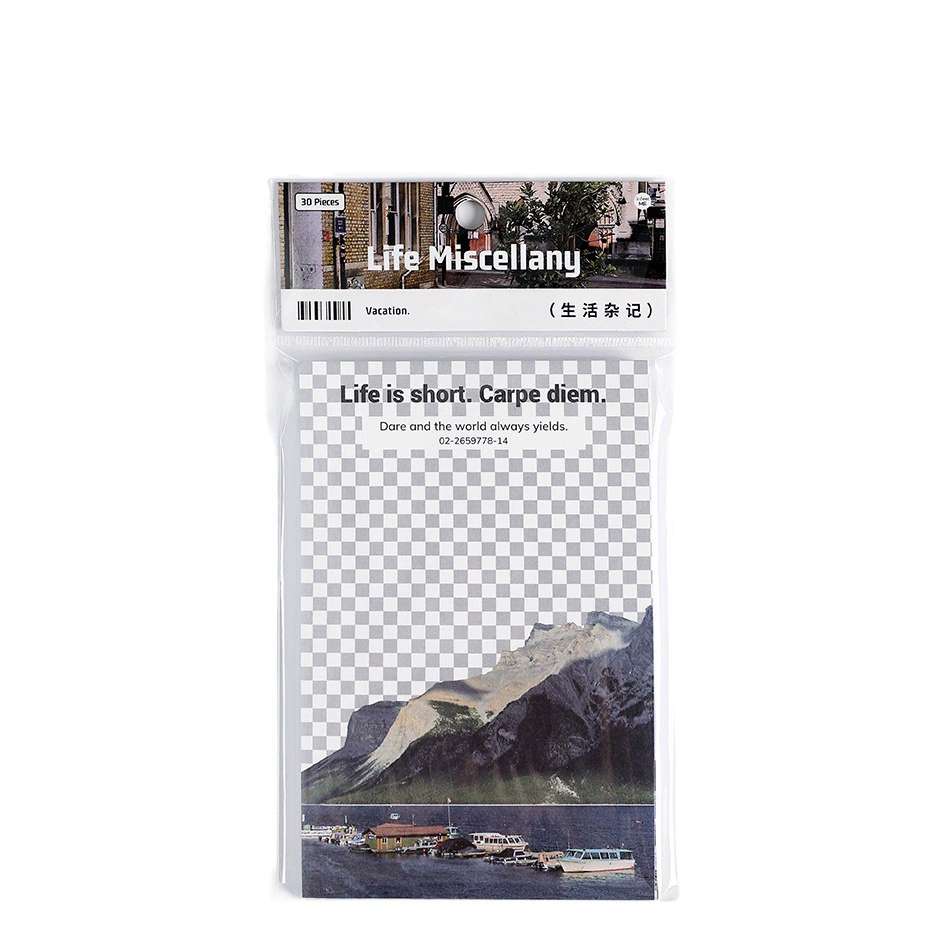 Infeel.Me Free Collage Series Материальная сумка Ретро Простой записываемый блокнот Сообщение Справочник Базовая бумага