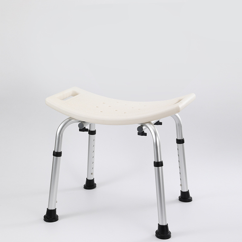 Silla de baño para ancianos Silla de ducha taburete de baño de aleación de aluminio taburete de baño antideslizante baño extraíble plegable de almacenamiento