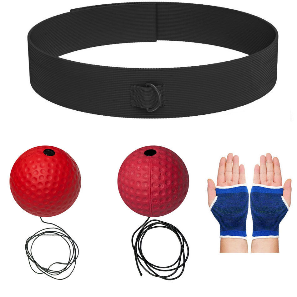 Boxeo de reacción montado en la cabeza bolas de entretenimiento de descompresión para niños bolas de velocidad mágica entrenador de boxeo de ojos para adultos