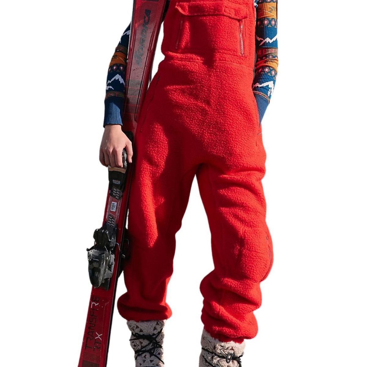 Independent station cross-border Women's solid color pocket bib adjustable shoulder strap jumpsuit bib