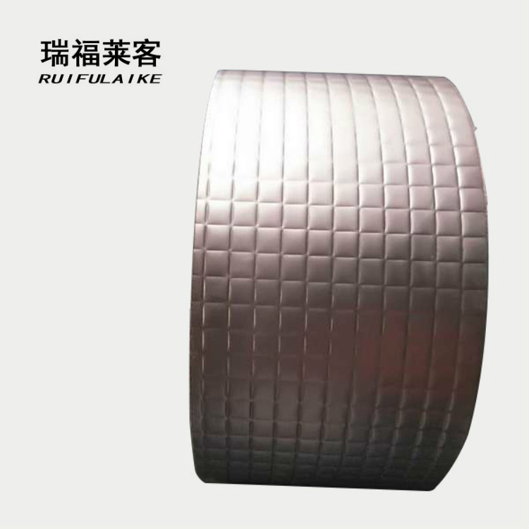 压花铝箔胶带小卷母卷批发防水防晒抗撕拉自粘方格抗晒隔热