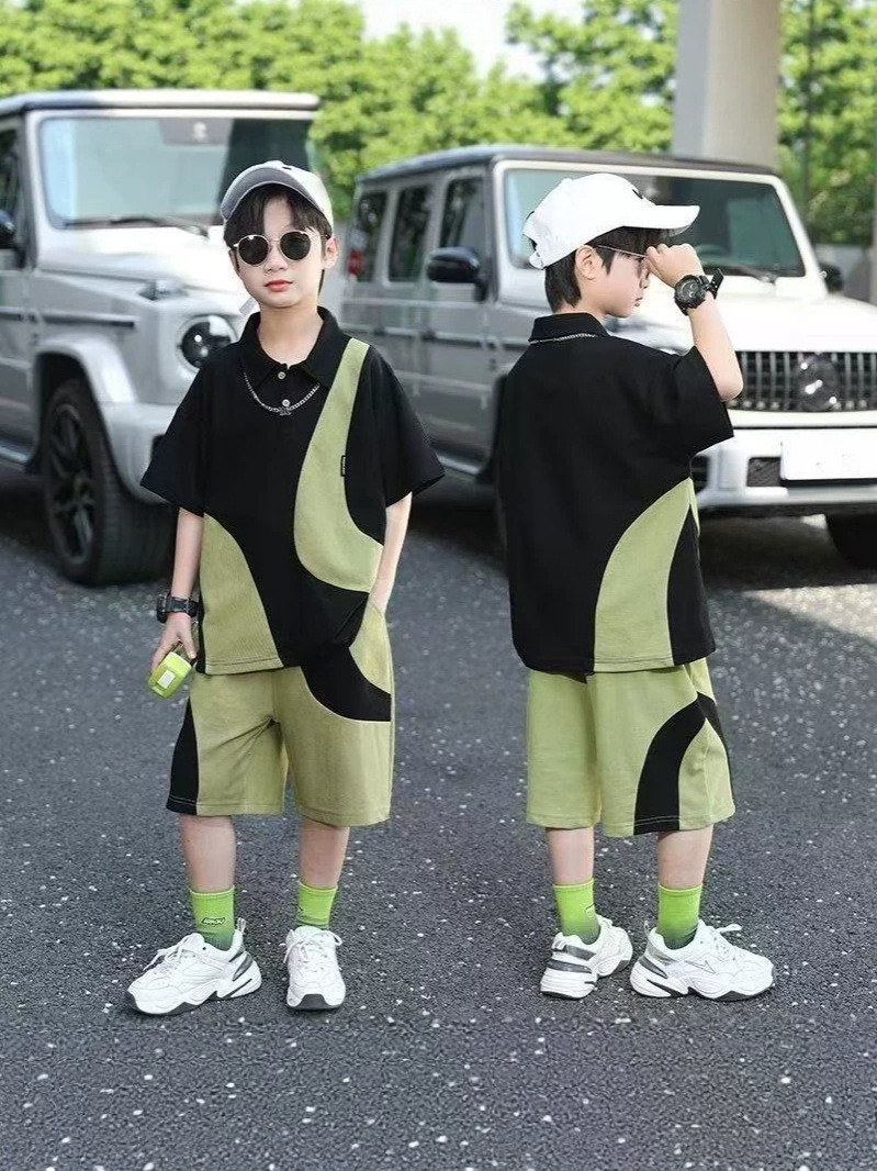 (Wholesale), summer clothing, children's short sleeve T-shirt for boys, set, children's clothing 3