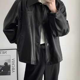 复古88C做旧p5耐磨上工装衬衣11衣服男女户外宽松牛仔衬衫外套5