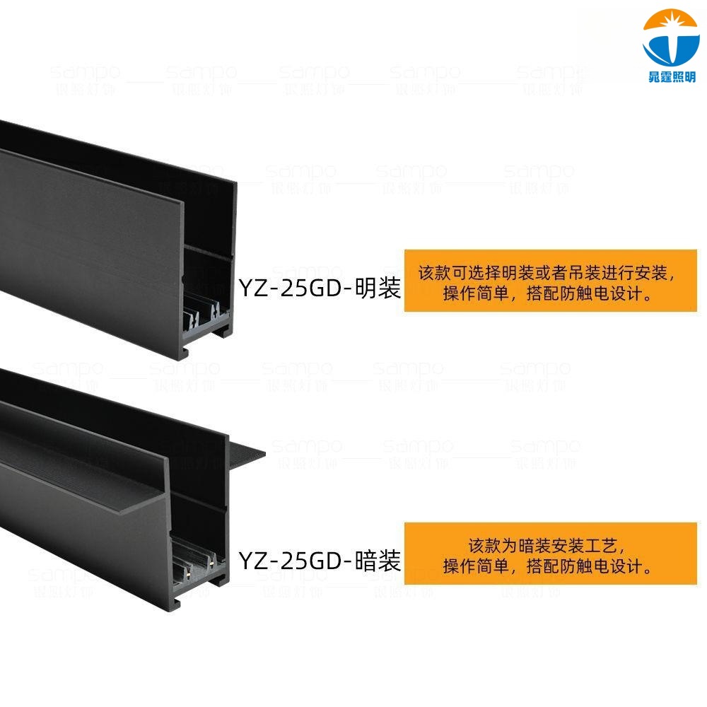 220V smart graffiti zigbee lighting without main lamp Smart Dimming color embedded surface mounted magnetic suction lamp