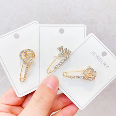 New Creative Brooch Peacock Butterfly Knot Flower Alloy Water Diamond Pin, Factory Pin Accessories