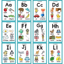 牛津自然拼读教具英语海报同步教材字母单词码发音英文点读教师具