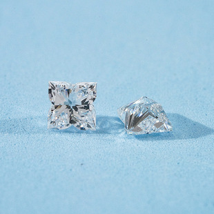 Grown Diamond Square Four-Petal Plum Blossom Wholesale Laboratory Artificial Diamond Synthetic Factory Direct Sales Hpht Henan Diamond