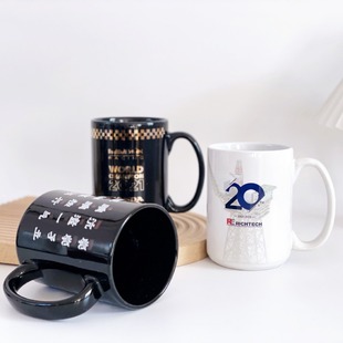Customized Factory Straight Hair Ceramic Cup Drinking Coffee Cup Office Large Capacity Mug