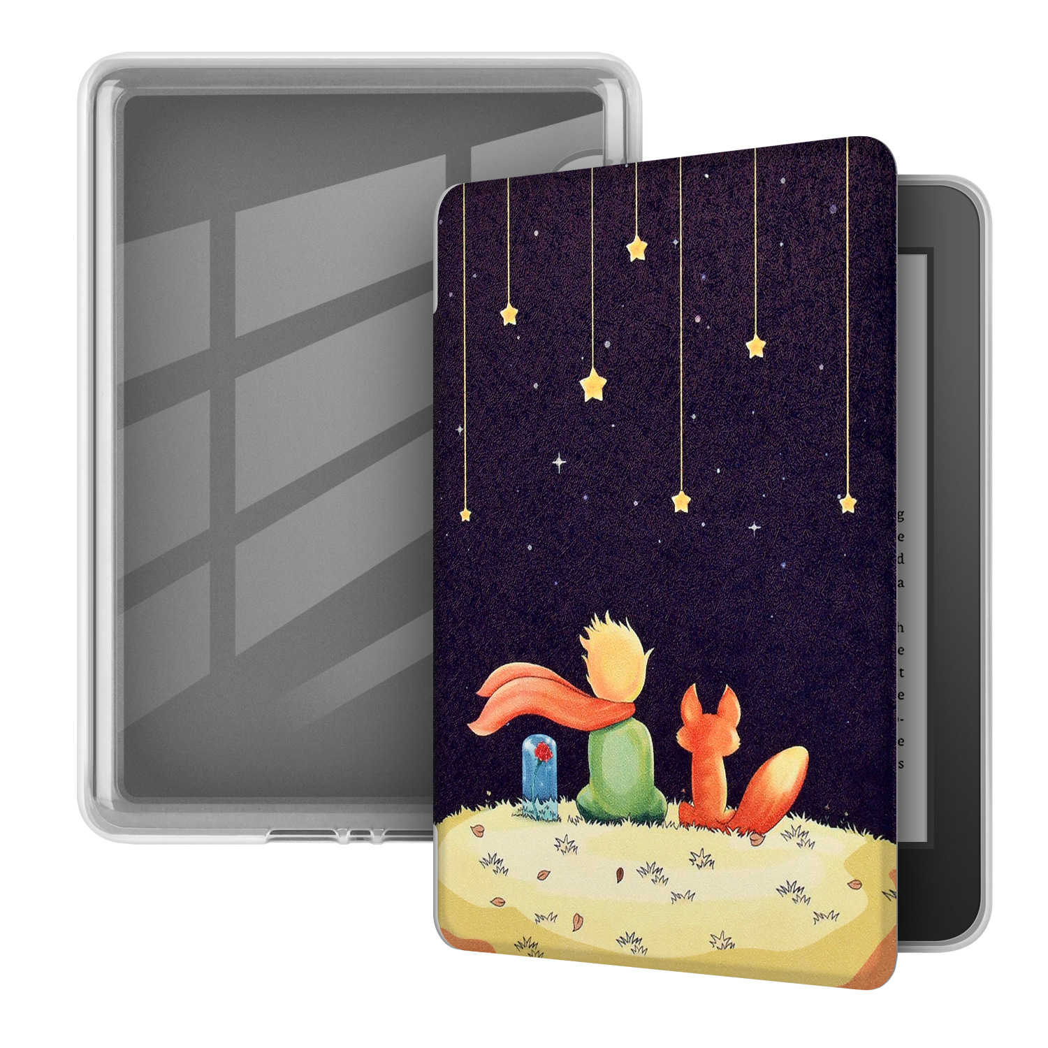 Aplicable kindle paperwhite6543 acrílico pintado funda protectora 658/558 funda protectora transparente