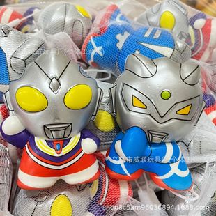 Free Shipping Large Standing Ultraman Slow Rebound Pinch Music Cartoon Decompression Toy Doll Vent Boy Play Wholesale