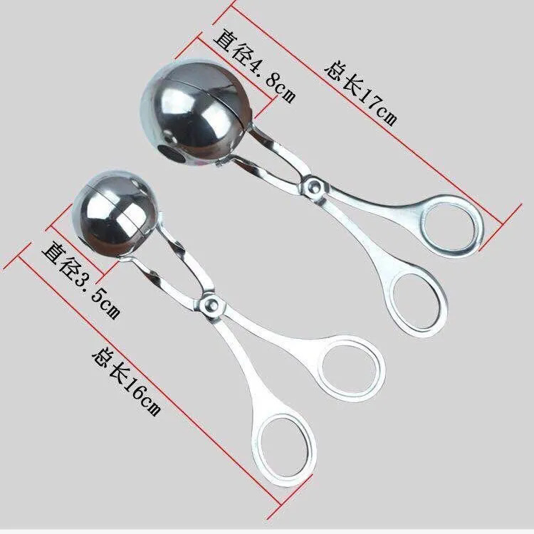 食品級のステンレスの肉団子の製作器の台所の神器の家庭は団子の工具の肉丸を作って大きいサイズを挟みます。|undefined