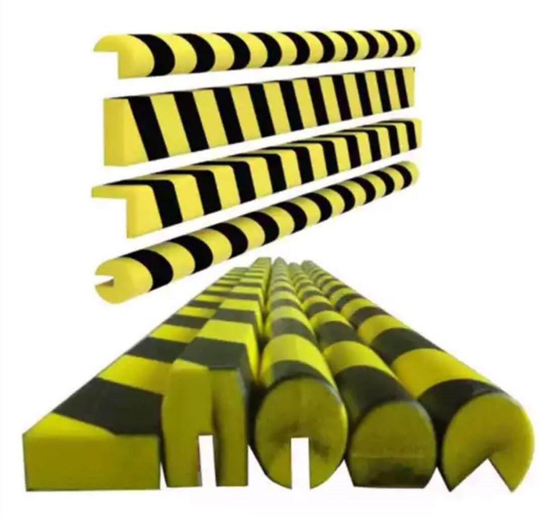 橡胶护角地下停车场柱子防撞条厂房反光护墙角工地警示包角轮廓标