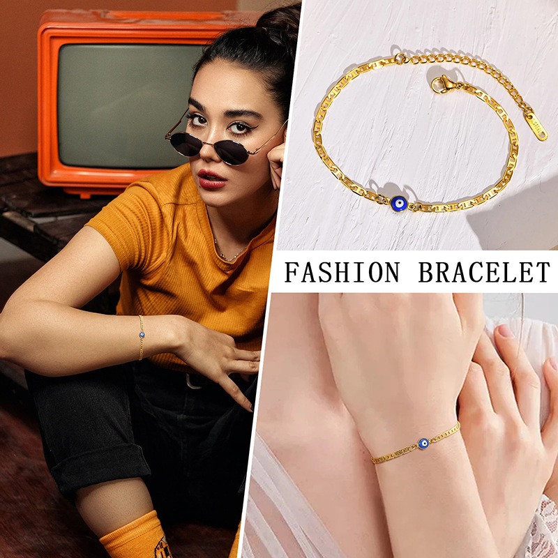 Lucky Evil Eye Red String Bracelet Protection Jewellery Minimalist_voghion.com