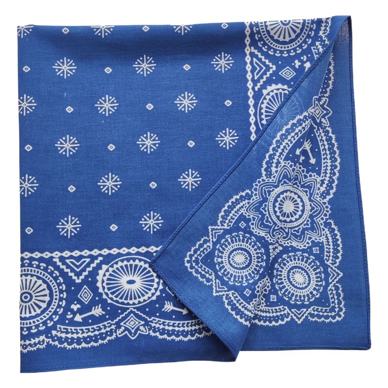Cotton Printed Square Scarf Hip Hop Street Dance Outdoor Leisure Riding Sports Nautical Multi-functional Face Cover Scarf