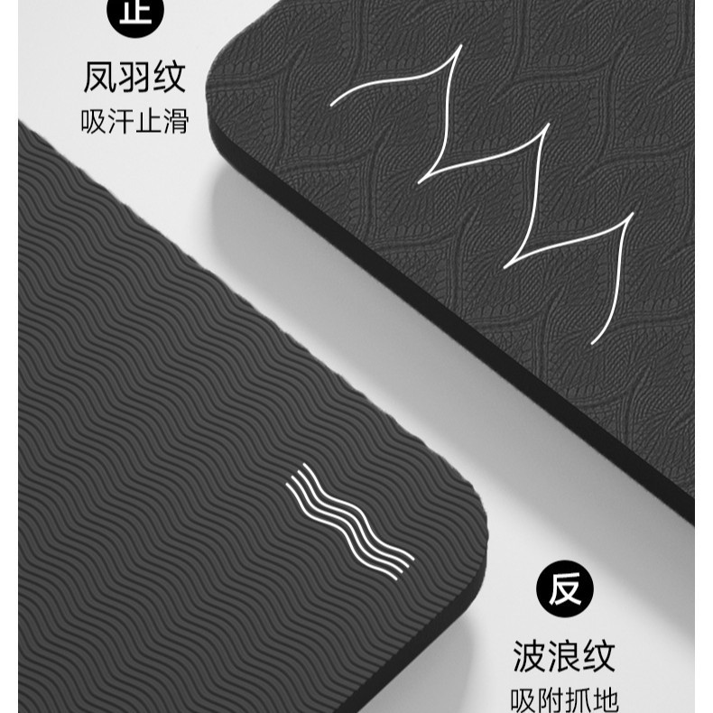 Alfombrilla de yoga para el hogar sin olor para hombres, tamaño ampliado, antideslizante, aislamiento acústico, entrenamiento de alta intensidad, esterilla de ejercicios abdominales