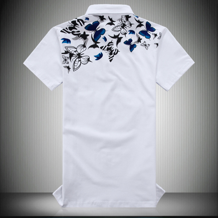 Summer new large size men's short sleeve POLO shirt business POLO Men's printed Paul shirt wholesale goods