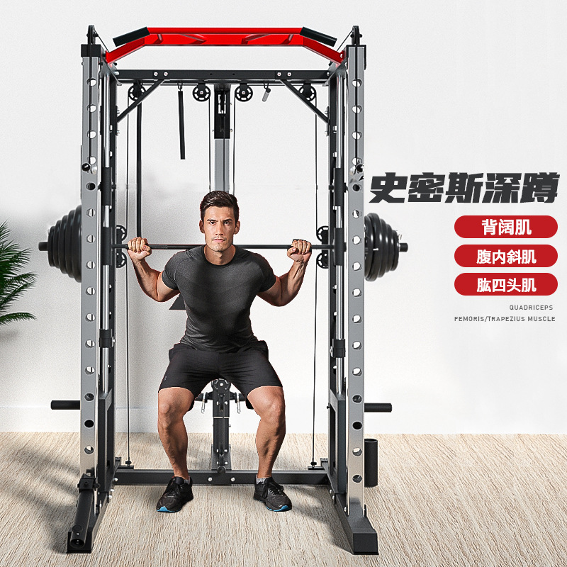Equipo de entrenamiento integral Yu Long Smith pórtico doméstico multifuncional todo en uno equipo de ejercicios en cuclillas y soporte de empuje horizontal