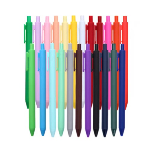 Stationery supplies exam office push-button ballpoint pens neutral pens advertisement QR code logo design macaron candy