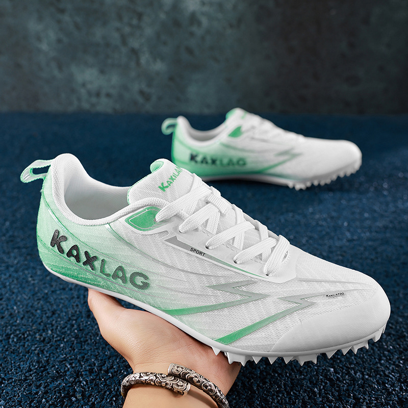 Zapatillas de Atletismo con Clavos de Caucho y Tela de Malla Transpirable, Antideslizante para Atletismo y Pista image 3