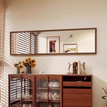 ✅美式复古装饰镜卧室家用壁挂上墙穿衣镜咖啡厅餐厅创意横版大镜