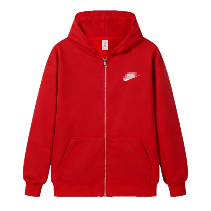 2026 Spring and Autumn New Fishhook Embroidery Hooded Sweatshirt Youth Trendy Brand Jacket Couple Style Loose Casual Versatile 2026 Spring and Autumn New Fishhook Embroidery Hooded Sweatshirt Youth Trendy Brand Jacket Couple Style Loose Casual Versatile