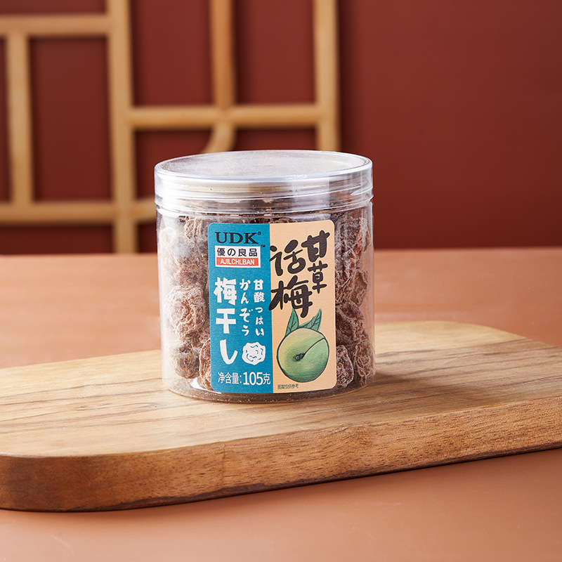 優之良品話梅干し梅子間食砂糖漬け果物乾燥甘酸っぱいカジュアル間食105g * 24缶|undefined