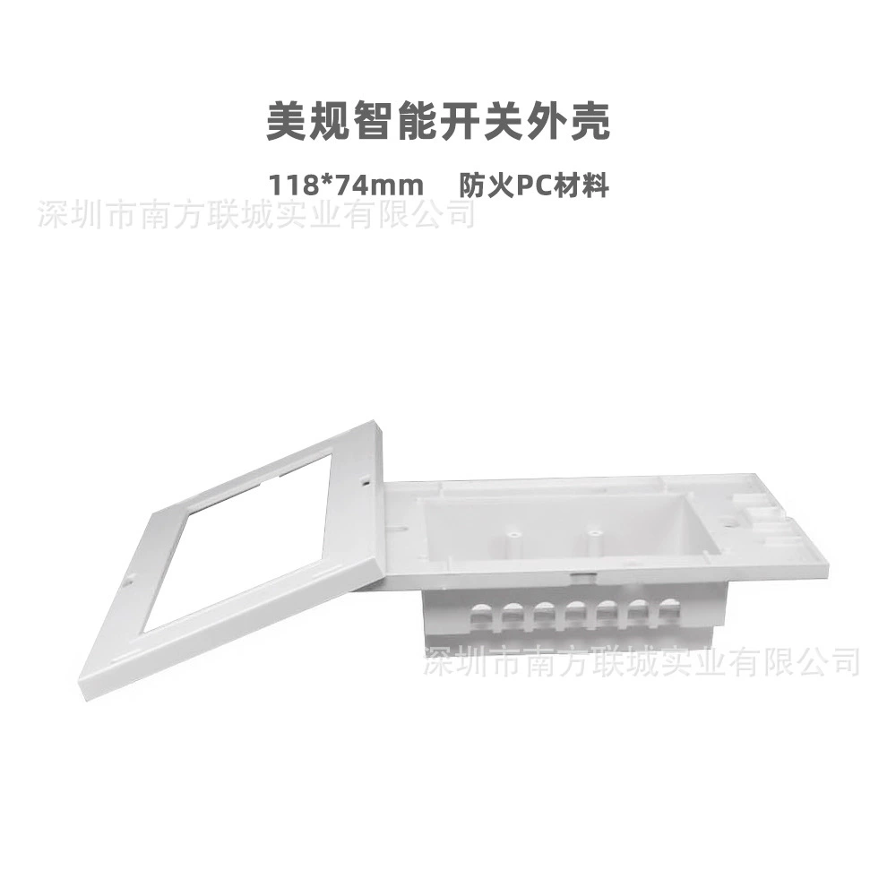 Стандарт США, корпус умного переключателя, пульт дистанционного управления, сенсорный переключатель, огнестойкий уровень V0