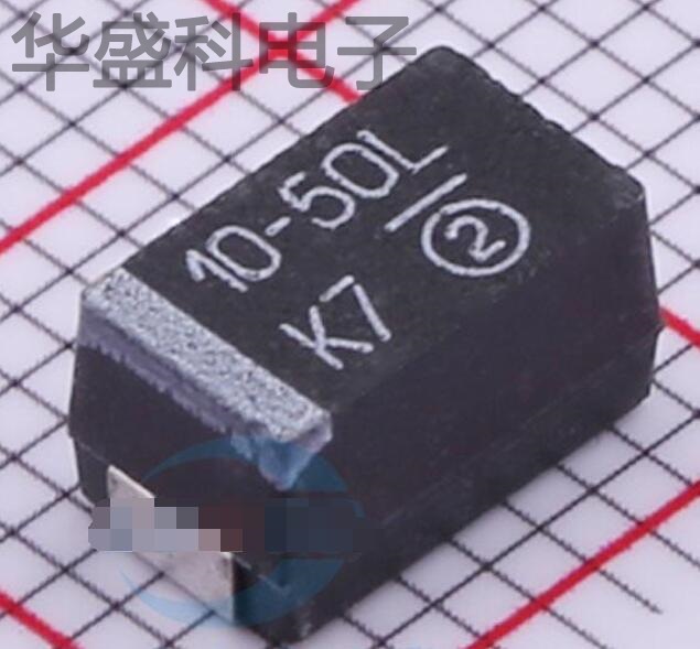 593D106X9050E2TE3 描述 10uF ±10% 50V 钽电容器