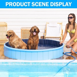 PVC Folding Pet Bath Basin Pet Pool Spray Pool Cat Dog Play Water Portable Pool