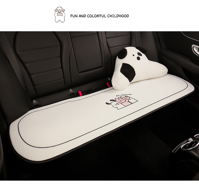 Car Cushion Advanced Sense New Summer Cool Cushion Women Ice Silk Seat Cushion Four Seasons Universal Cute Seat Cover Seat Cover
