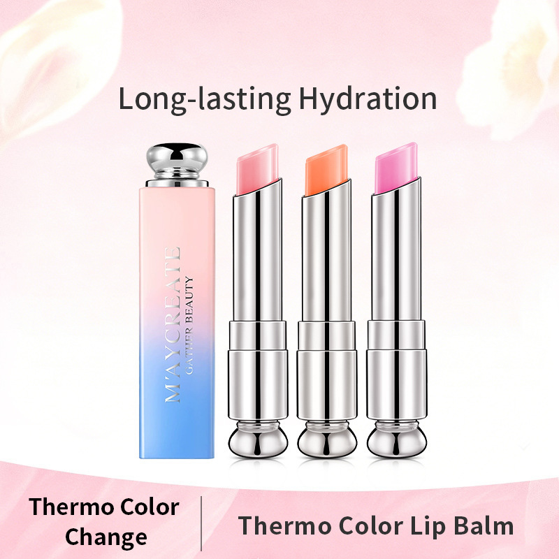 Color-Changing Lip Balm with Full English Packaging for Cross-Border Trade Color-Changing Lip Balm with Full English Packaging for Cross-Border Trade