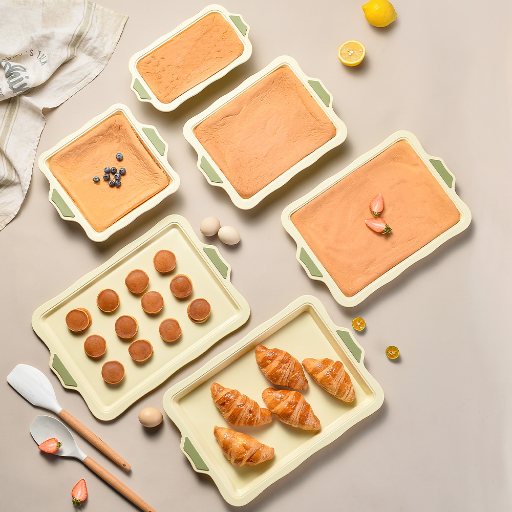 Baking Silicone Bakeware High Temperature Cake Square Toast Mold Home Oven Cake Tray