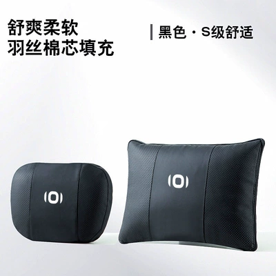 Pillow Blanket – Headrest - 1-black-headrest-1-lumbar-support-not-a-quilt