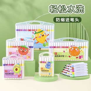 Cross-border triangle bar watercolor pen children's graffiti washable color pen pen pen set multi-color watercolor pen stationery wholesale