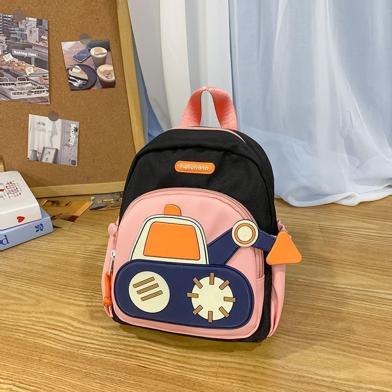 幼稚園スクールバッグ赤ちゃん男の子かわいいバックパック新しい超軽量バックパック子供の掘削機少女漫画|undefined