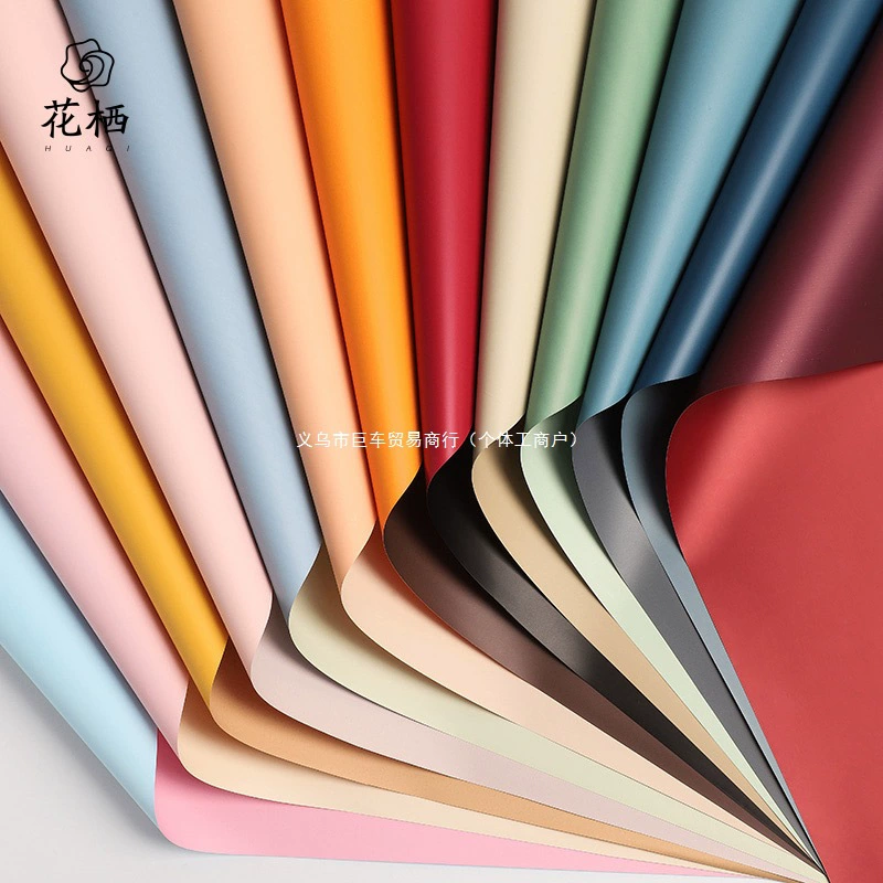 Оберточная бумага для букетов Ouya, бумага для упаковки цветов, материал для творчества своими руками, полный набор, двухцветная, двусторонняя, водонепроницаемая, евразийское цветочное искусство, оптом