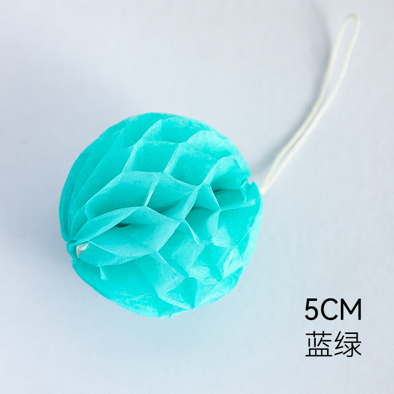 Linterna de panal de Año Nuevo decoración de barril pequeña linterna de color papel de panal dibujo de flores de fondo pared decoración