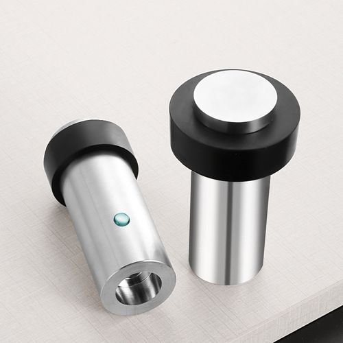 304 stainless steel door stop, round precision cast door stop, wooden door, silicone heightened door bump, punch-free, anti-collision solid door top