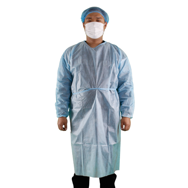 一次性PE全覆膜隔离衣防尘防水防护服反穿式畜牧养殖工作服