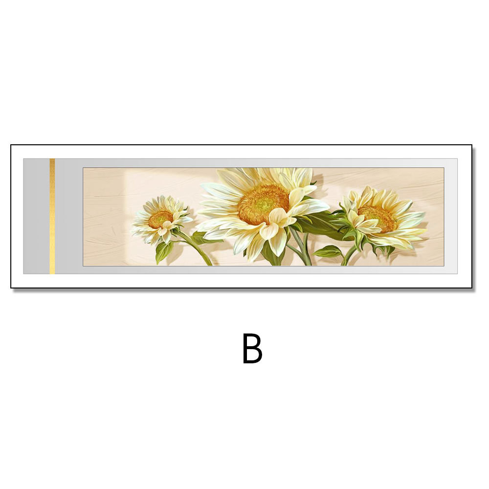 Dormitorio de noche pintura decorativa moderno estilo minimalista sala de estar de fondo colgante de pared pintura simple Flor de alto grado