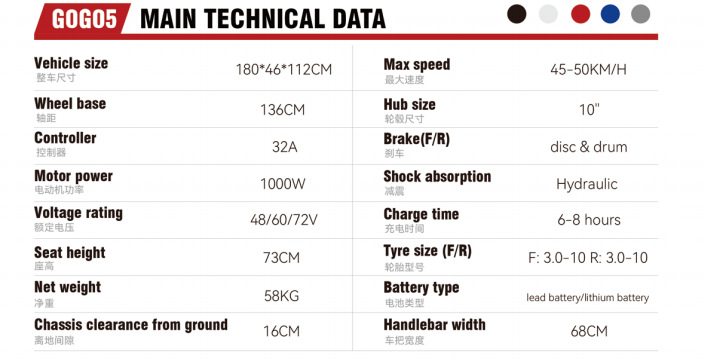 Y6 Electric Motorcycle High Power Electric Scooter High Speed